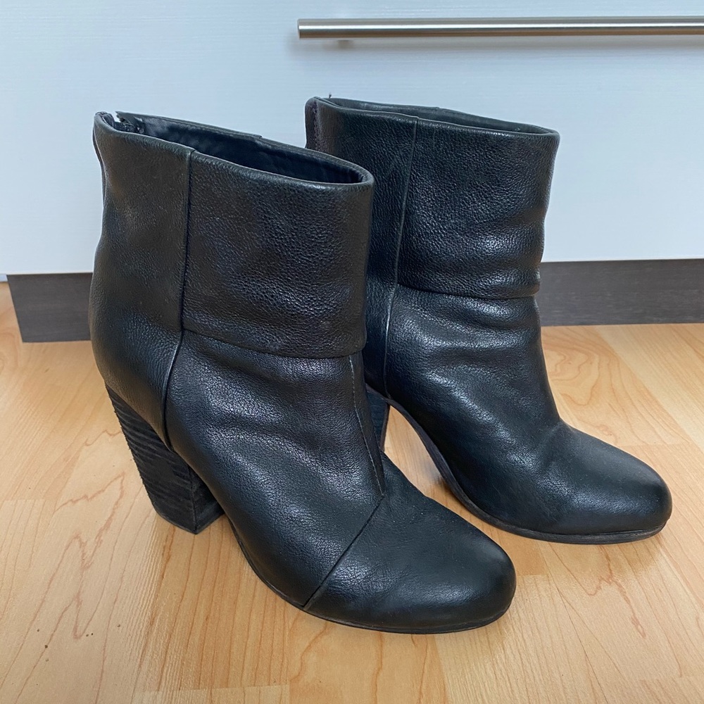 Rag & Bone Newbury Boots - Black leather